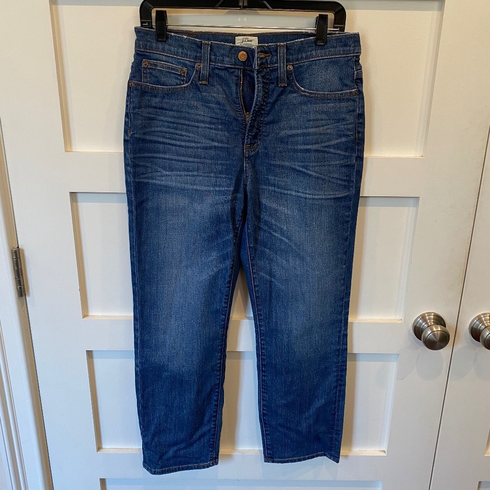 j. Crew  straightaway blue jeans size 28